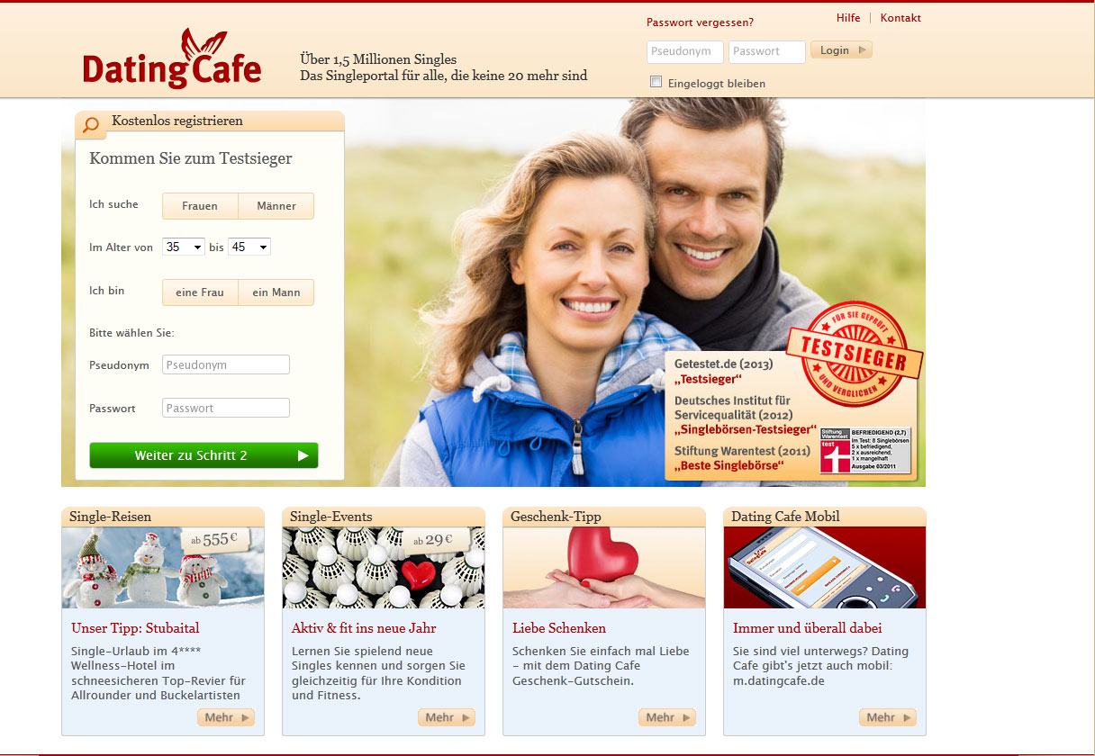 DatingCafe im Test 【2016】Testsieger-Singlebörse?