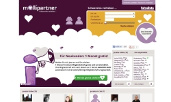 Gestaltung & Aussehen der Webseite von Mollipartner 2013